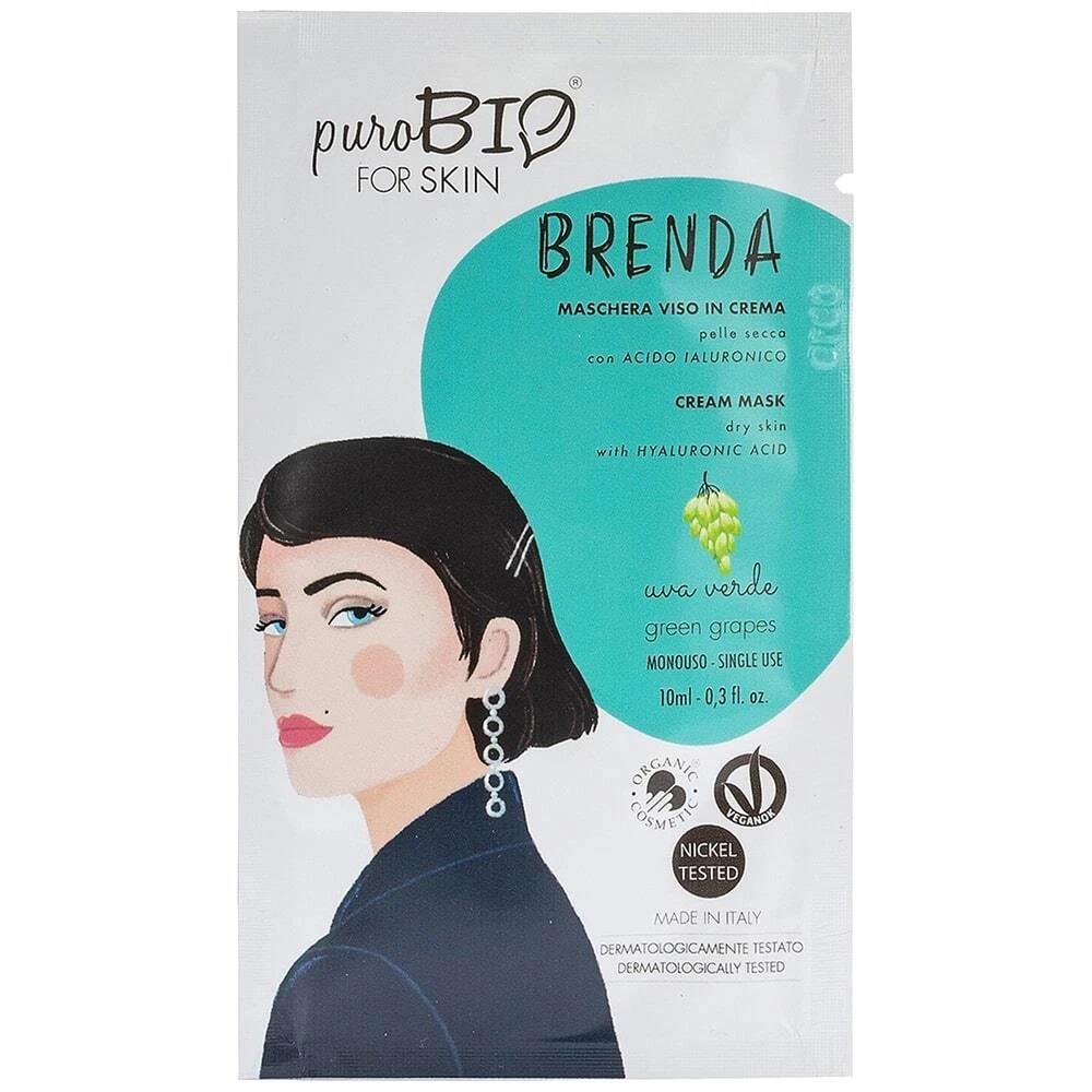 Purobio Brenda Cream Mask Dry Skin Green Grapes Yeşil Üzüm 10 ml - Tek Kullanım-Purobio