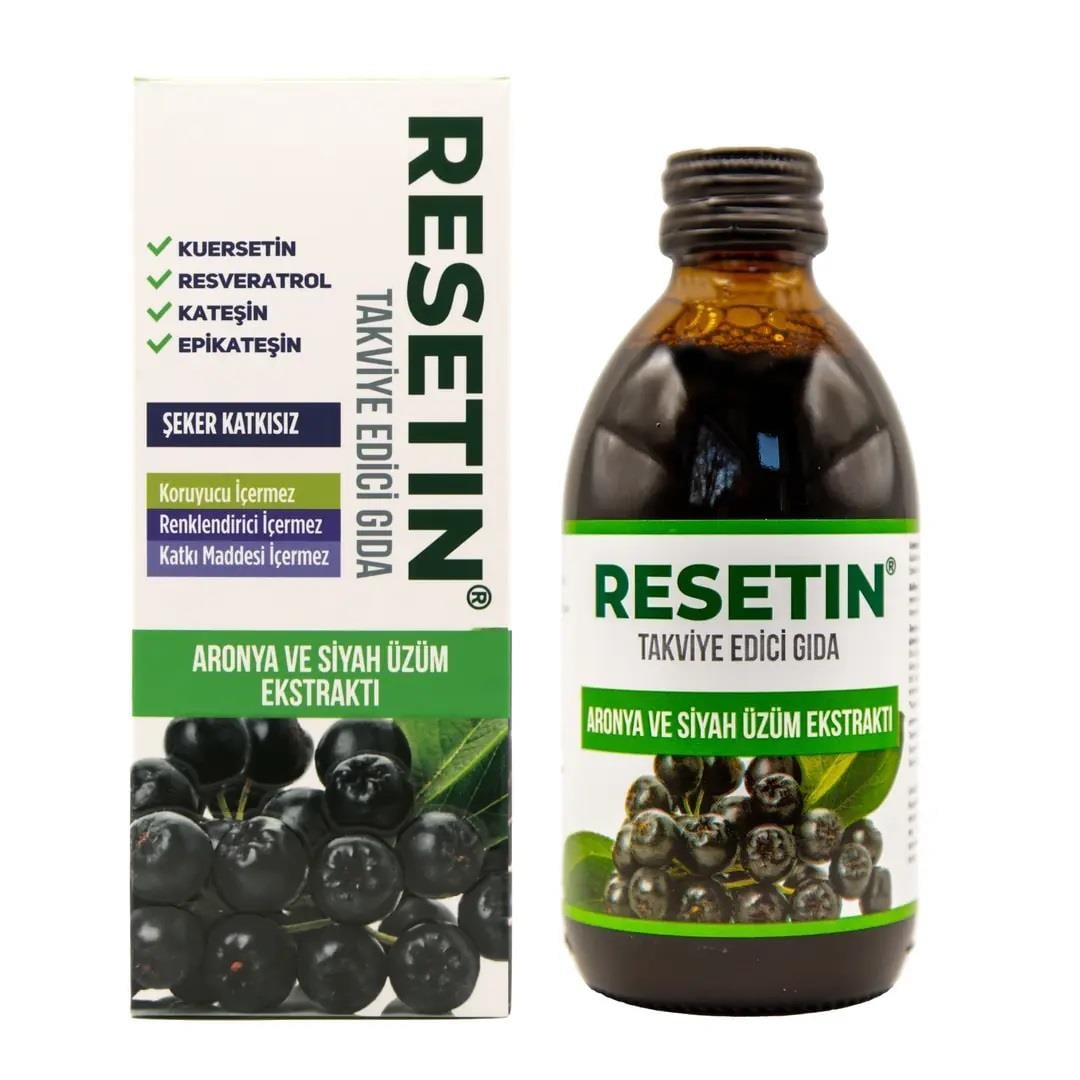Resetin Aronya ve Siyah Üzüm Ekstraktı 250 ml-Resetin
