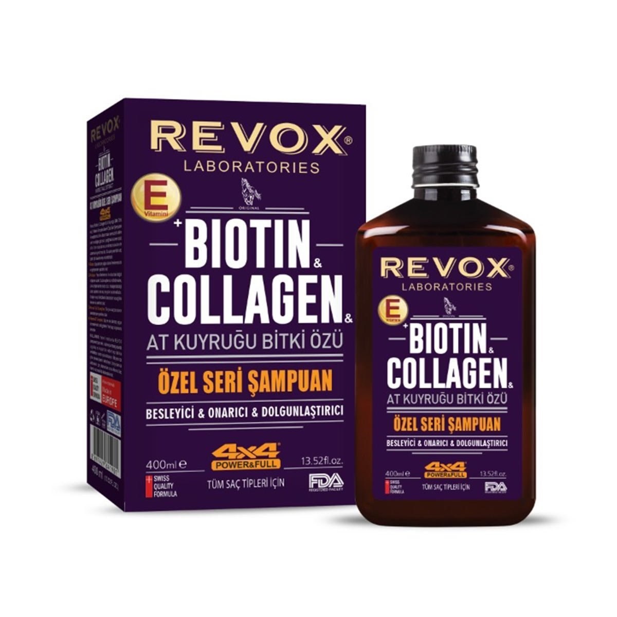 Revox At Kuyruğu Biotin Collagen Şampuan 400 ml