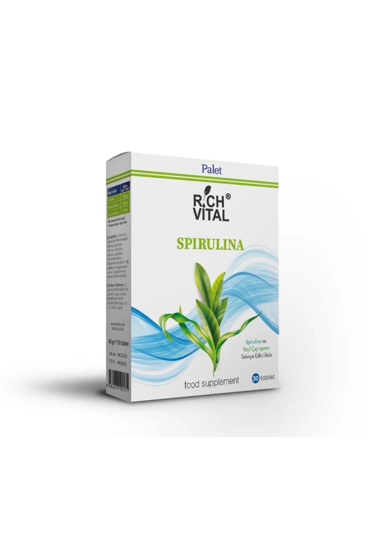 Rich Vital Spirulina Blister 30 Tablet-Rich Vital