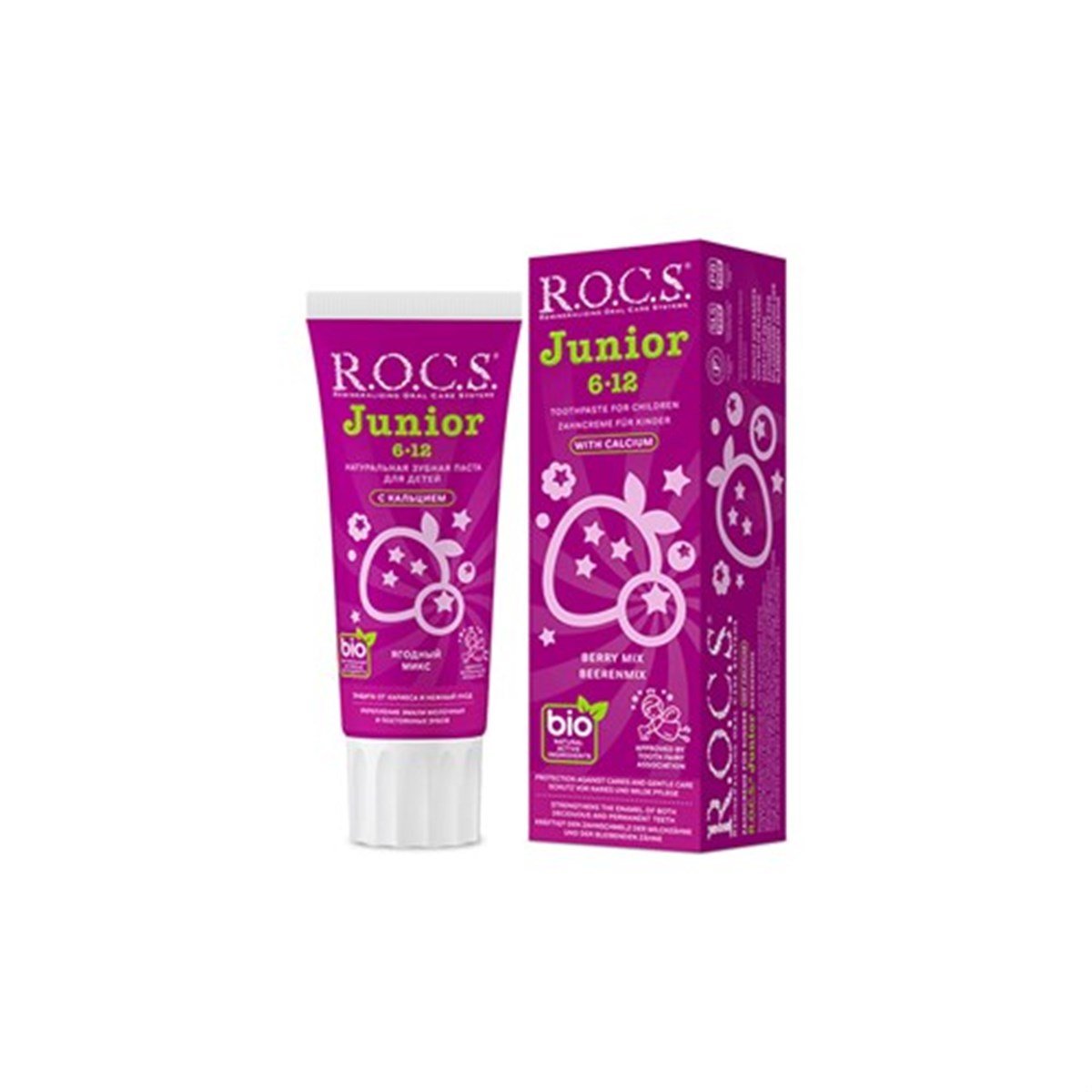 Rocs Junior 6-12 Yaş Diş Macunu - Orman Meyveleri Tadında 60 ml