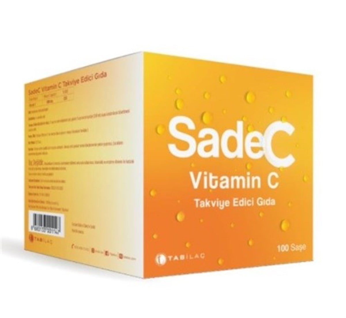 SadeC Vitamin C Takviye Edici Gıda 100 Saşe