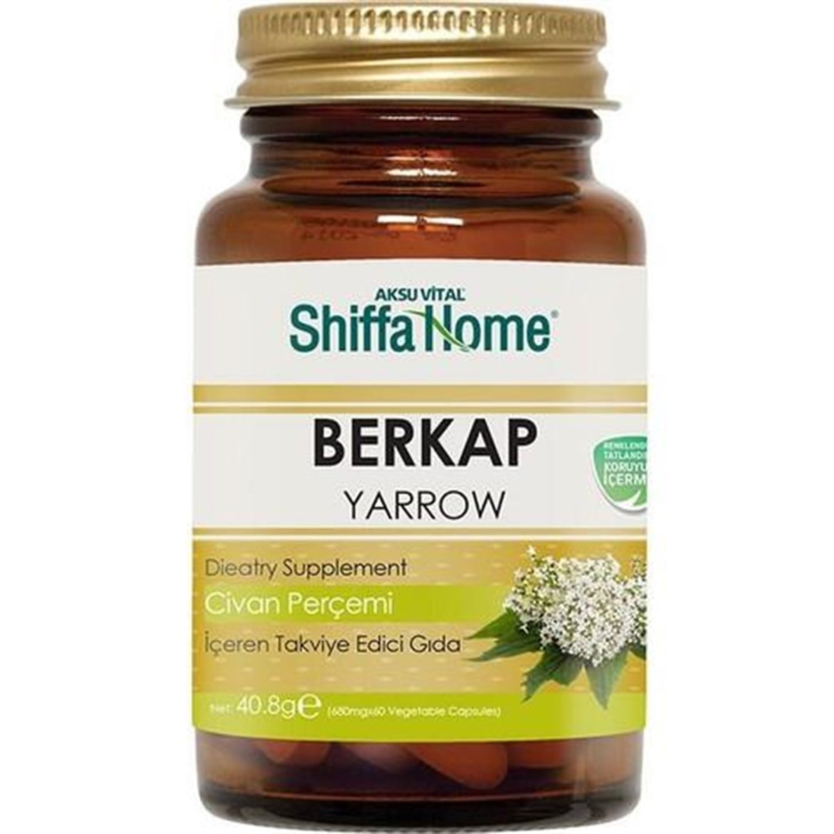 Shiffa Home Berkap BSR Kapsül Civan Perçemli Kapsül 680 Gr 60 Adet