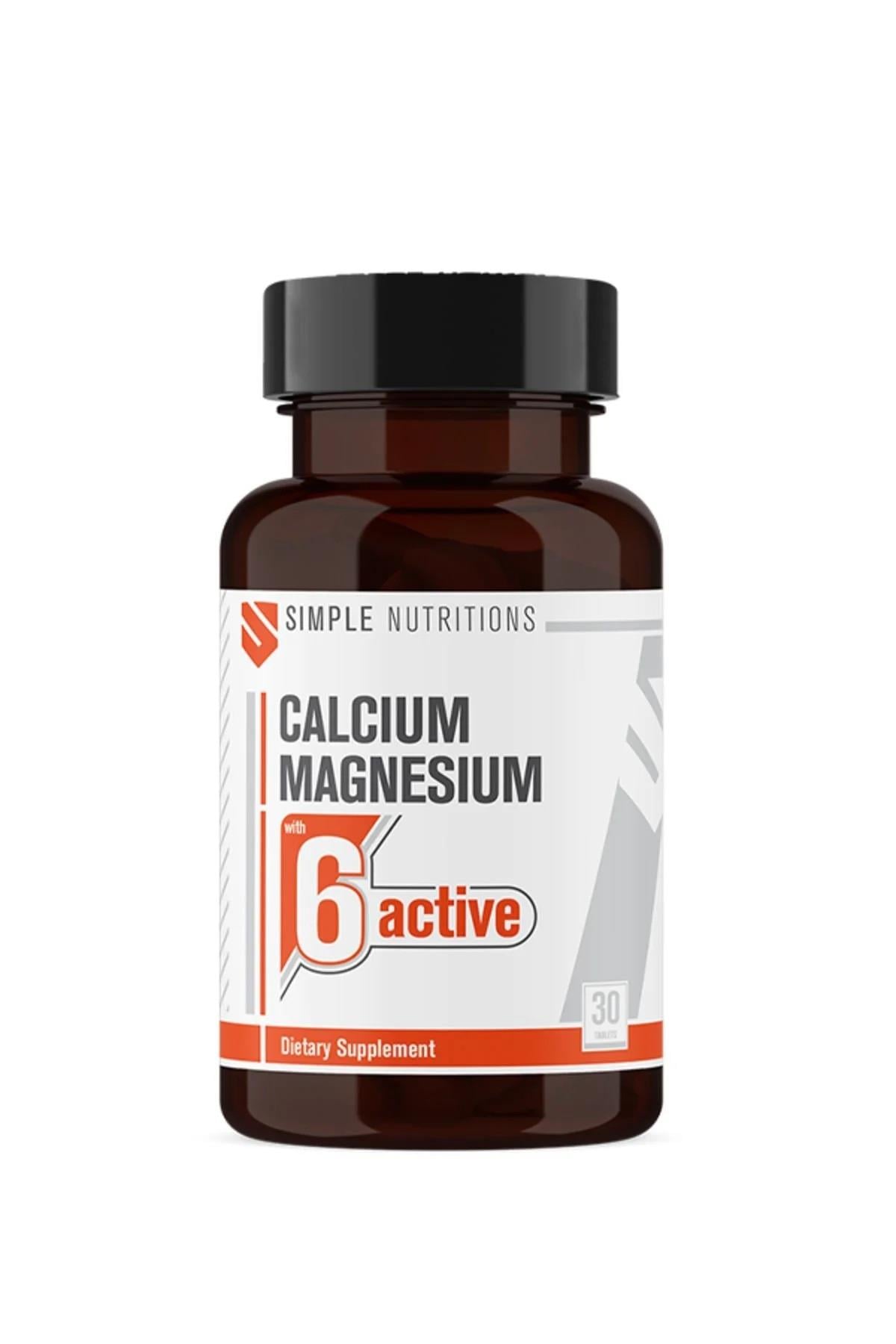 Simple Nutritions Calcium Magnesium With 6-Active 30 Tablet-Simple Nutritions