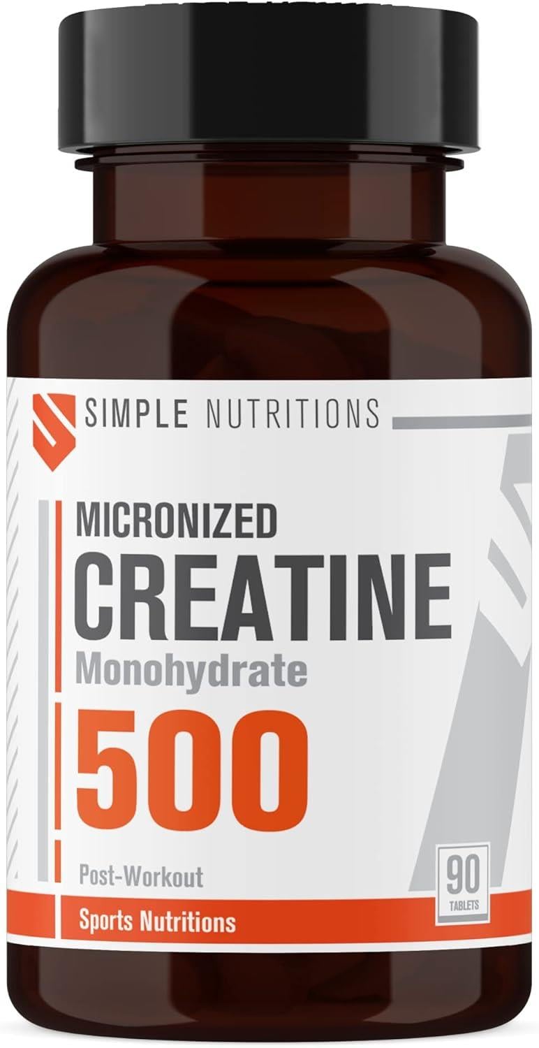 Simple Nutritions Creatine 500 mg 90 Tablet-Simple Nutritions