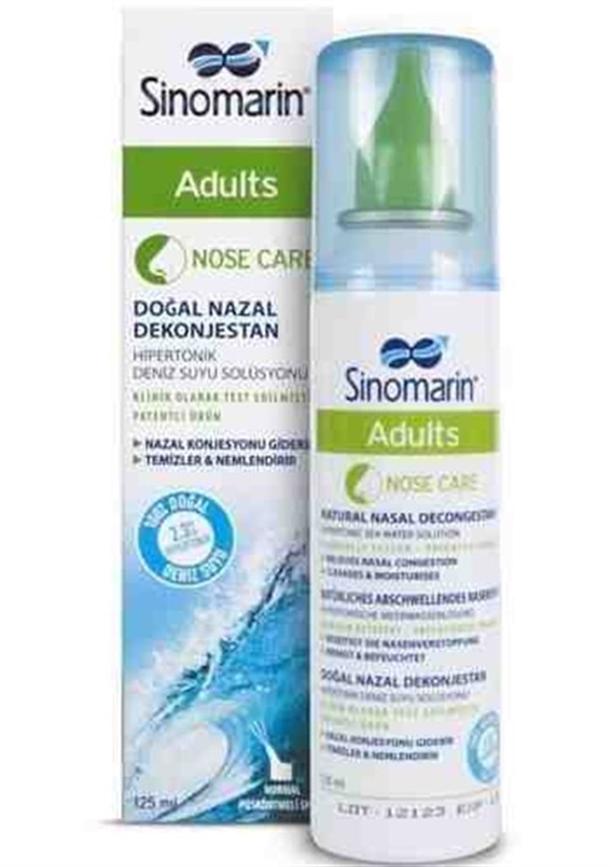 Sinomarin Adults Yetişkinler İçin Hipertonik Deniz Suyu 125 Ml