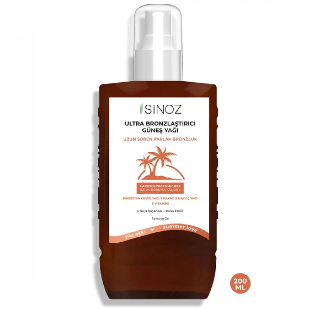 Sinoz Kusursuz Bronzlaştırıcı Güneş Yağı Spreyi 200 ml-Sinoz