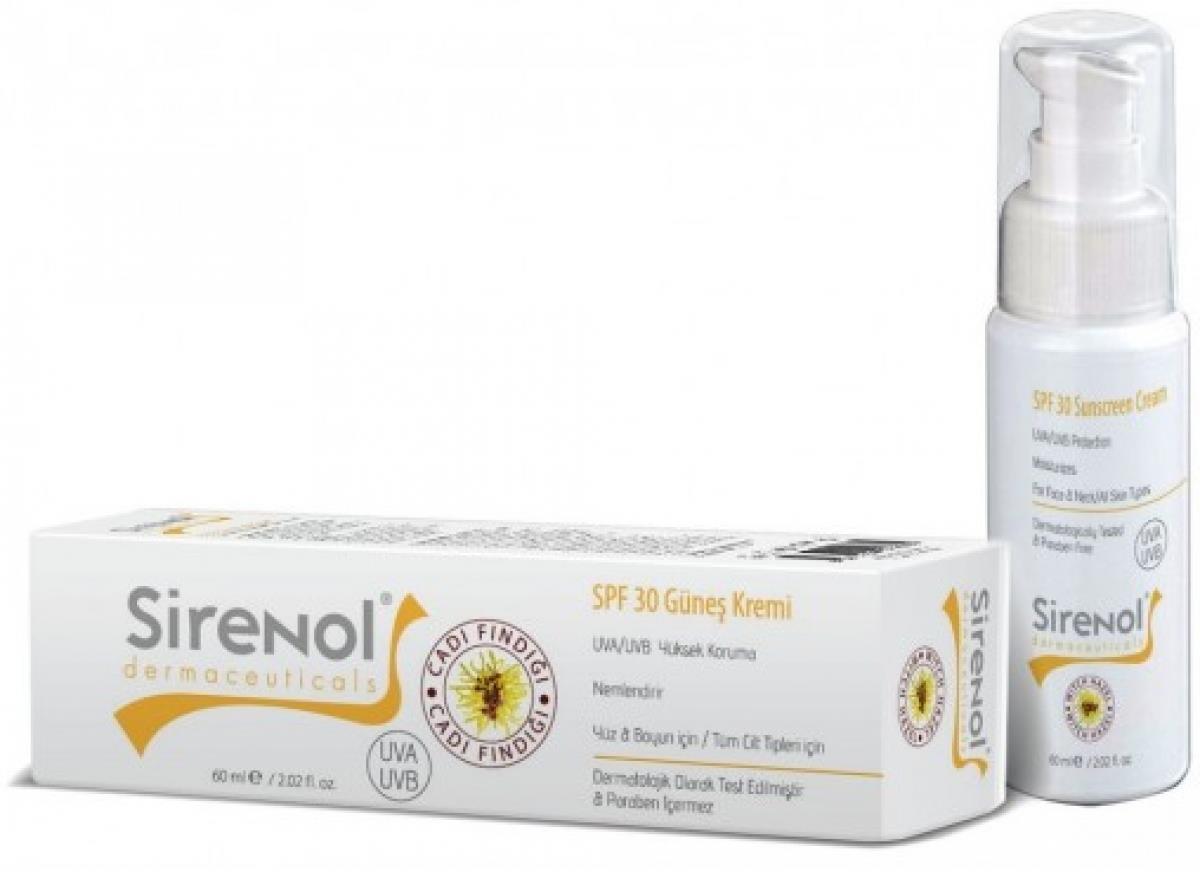 Sirenol Cadı Fındığı Güneş Kremi SPF30 60 ml-Sirenol
