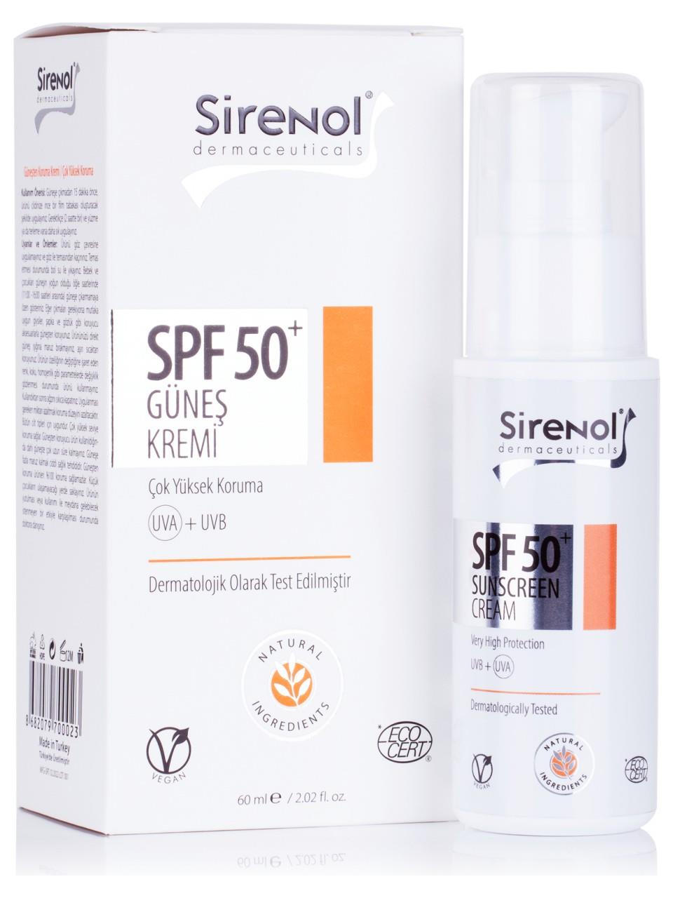Sirenol Güneş Kremi SPF50 60 ml-Sirenol