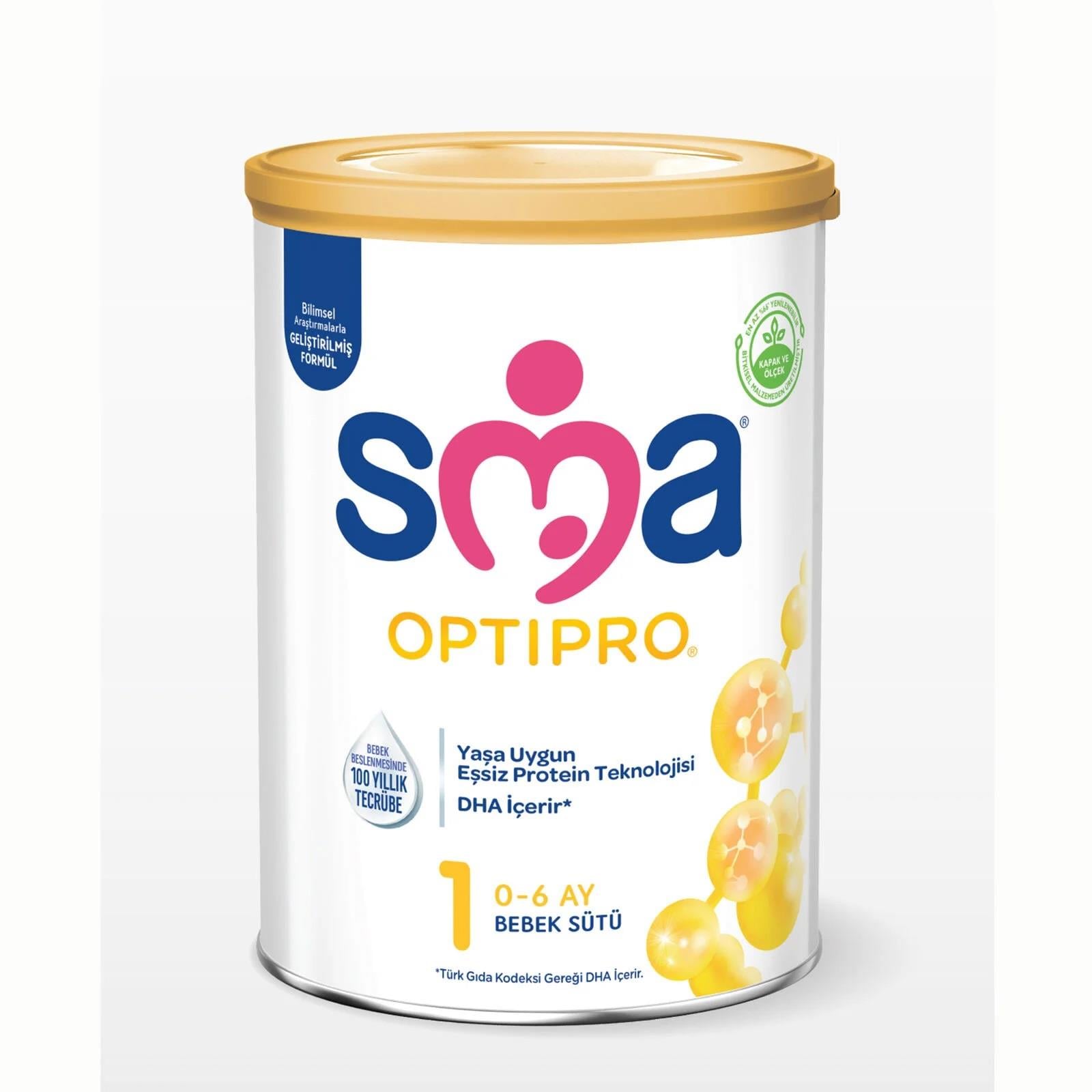 SMA Optipro 1 0-6 Ay Prebiyotikli Bebek Sütü 400 gr-Sma