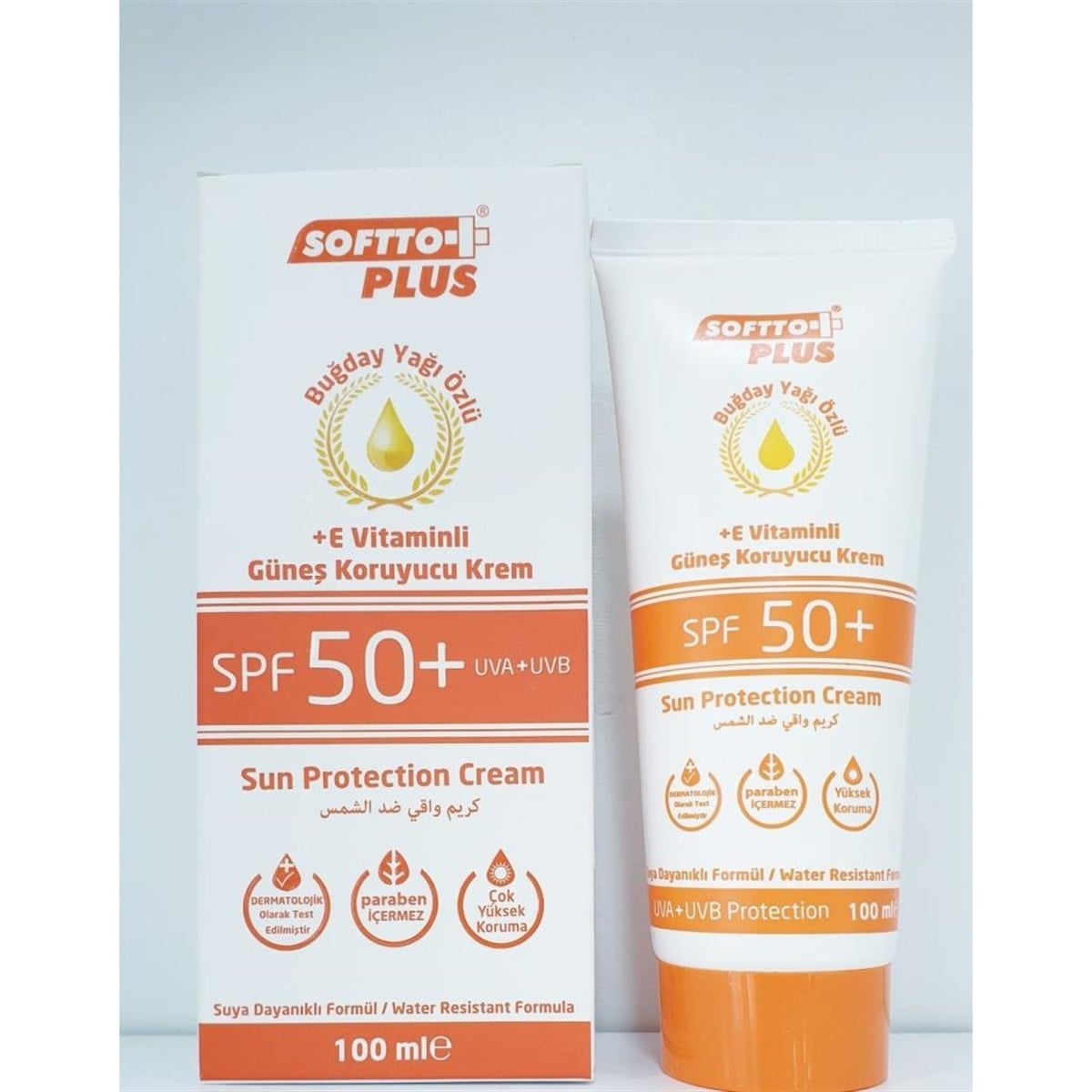 Softto Plus Buğday Özlü Güneş Kremi SPF 50 100 ml
