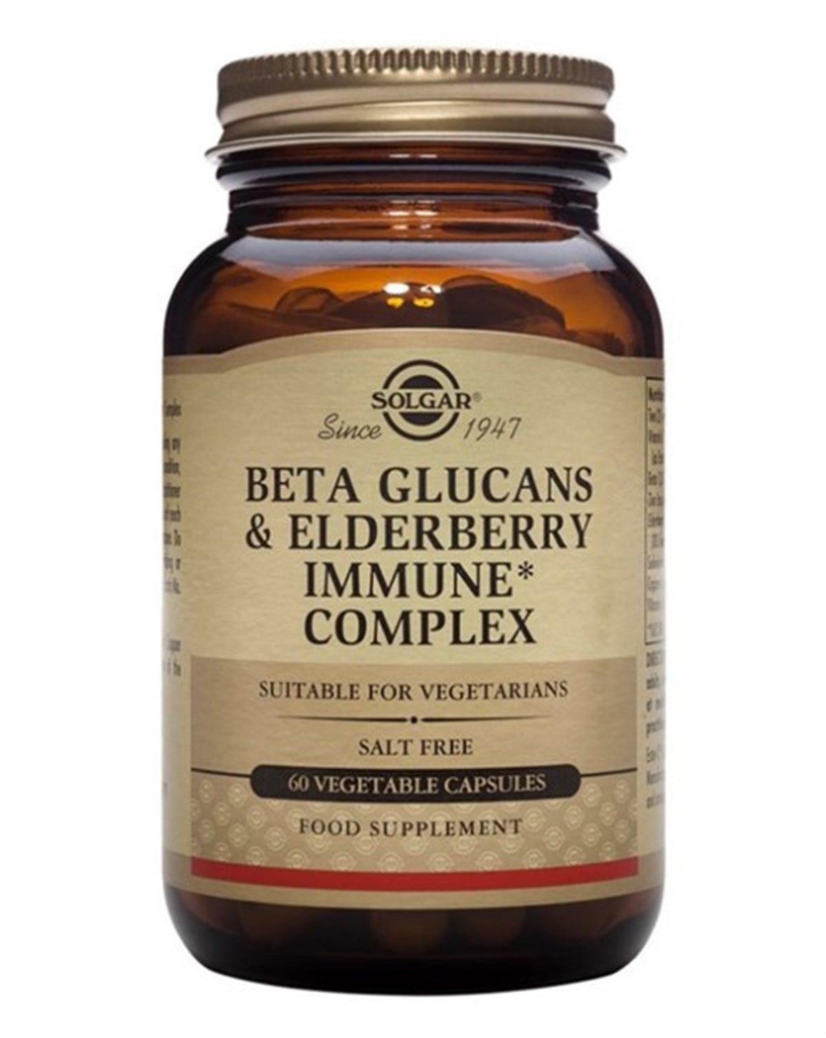 Solgar Beta Glucans & Elderberry Immune Complex 60 Kapsül
