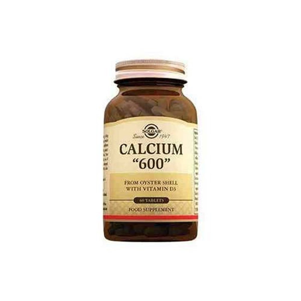 Solgar Calcium 600 (Oyster Shell) 60 Tablet