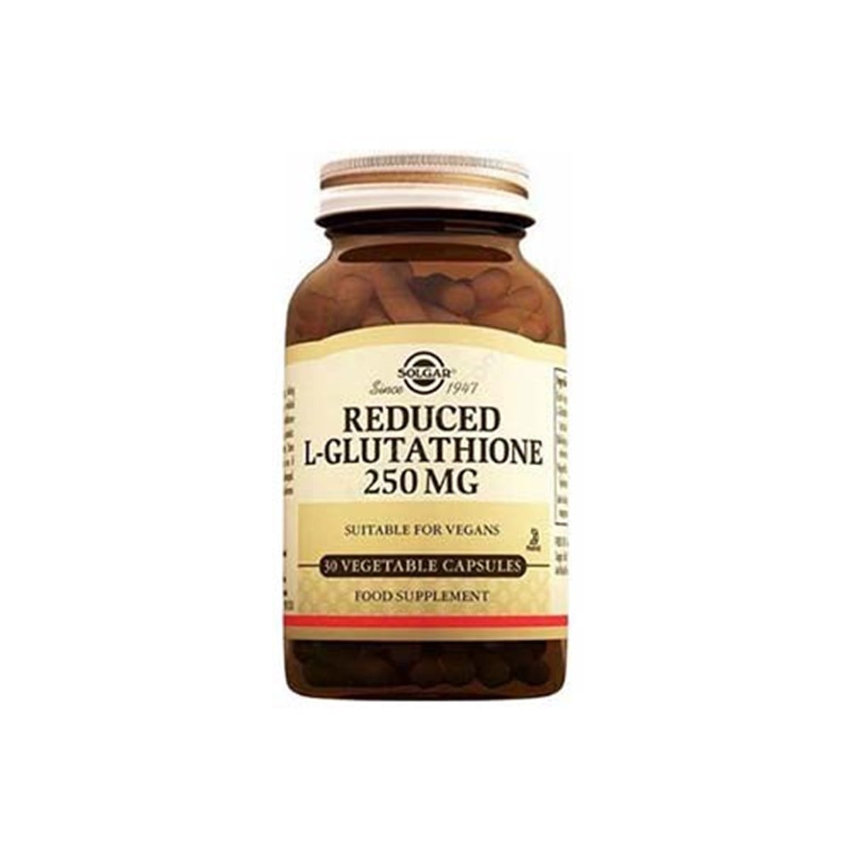 Solgar L-Glutathione 250 mg (Reduced) 30 Kapsül