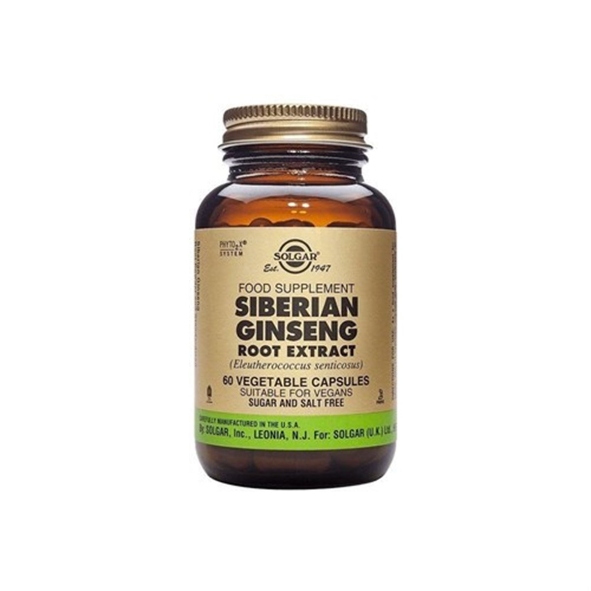 Solgar Siberian Ginseng Root Extract 60 Kapsül