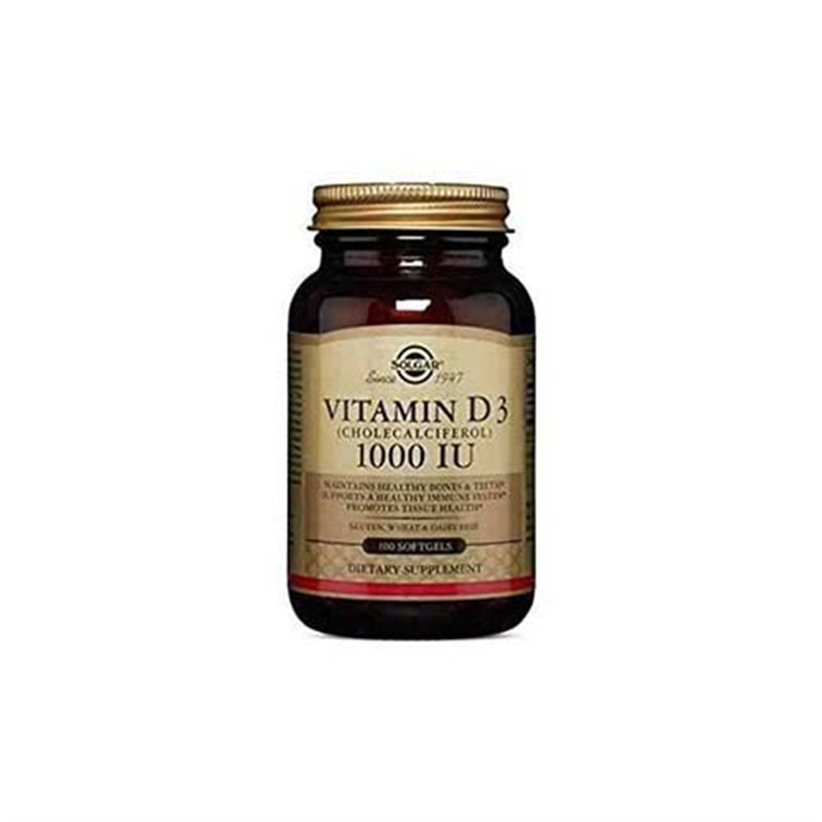 Solgar Vitamin D3 1000 Iu 100 Tablet