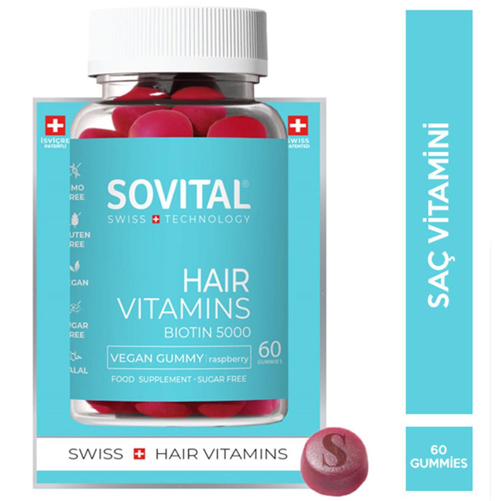 Sovital Hair Vitamins 60 Gummies-Sovital