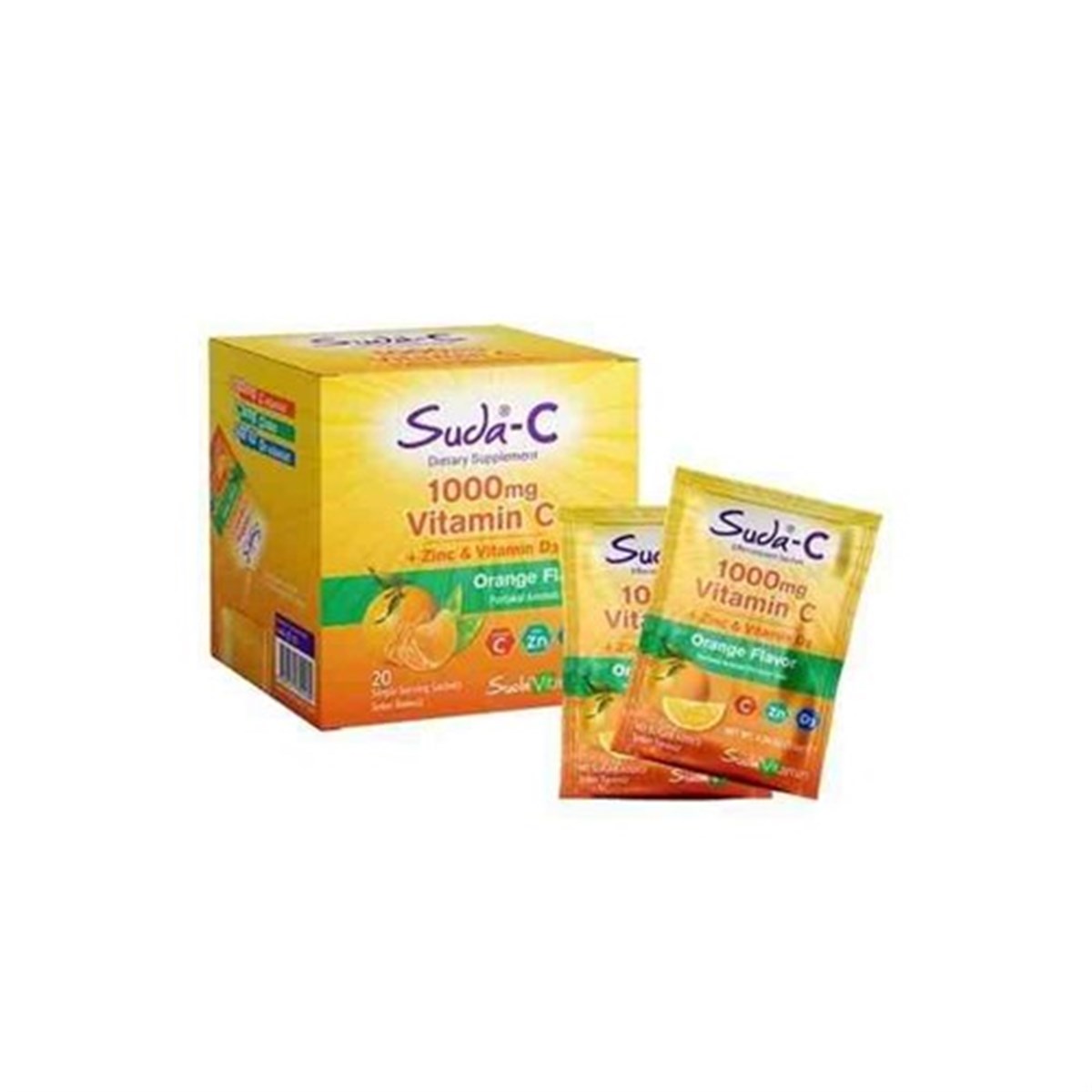 Suda-C 100 Mg Vitamin C + Zinc & Vitamin D3 20 Saşe