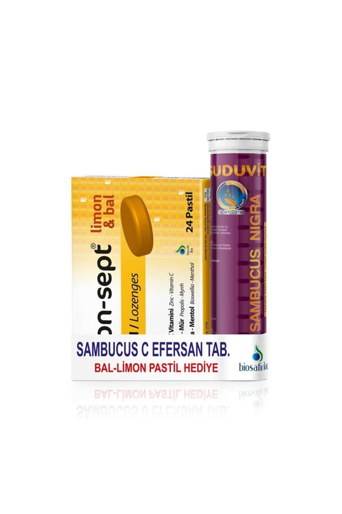 Suduvit Sambucus C Vitamini Efervesan Tablet (Bal-Limon Pastil Hediyeli)