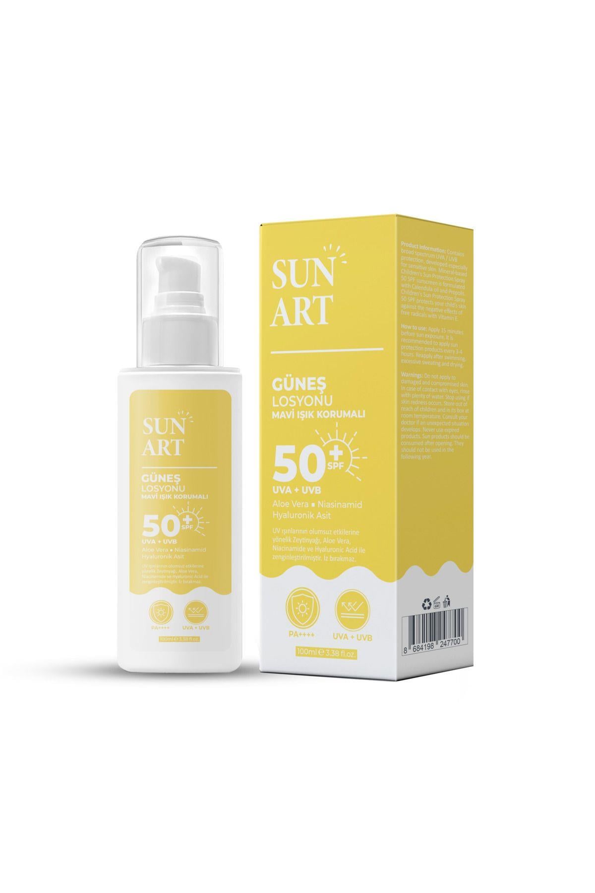 Sunart Güneş Losyonu SPF50+ 100 ml-Sunart