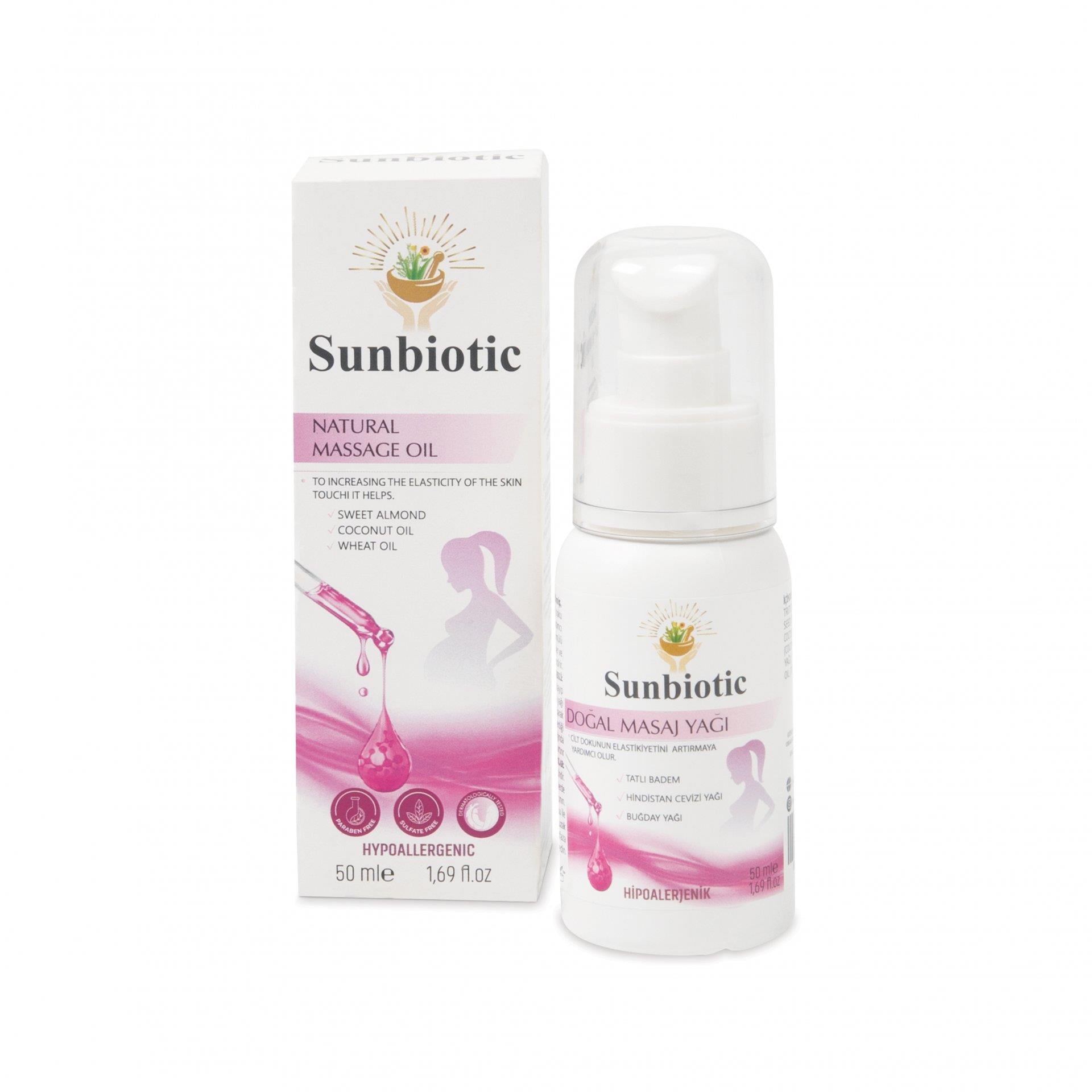 Sunbiotic Doğal Masaj Yağı 50 ml-Sunbiotic