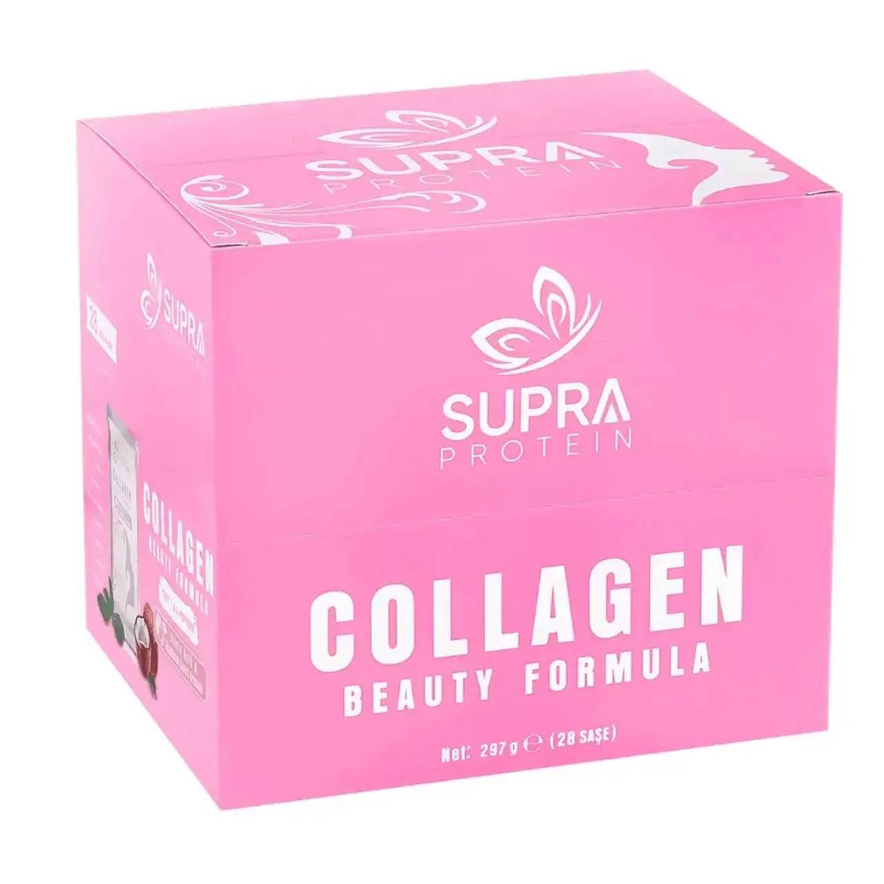 Supra Protein Collagen Beauty Formula 28 Saşe 297 gr - Hindistan Cevizi  Aromalı-SUPRA