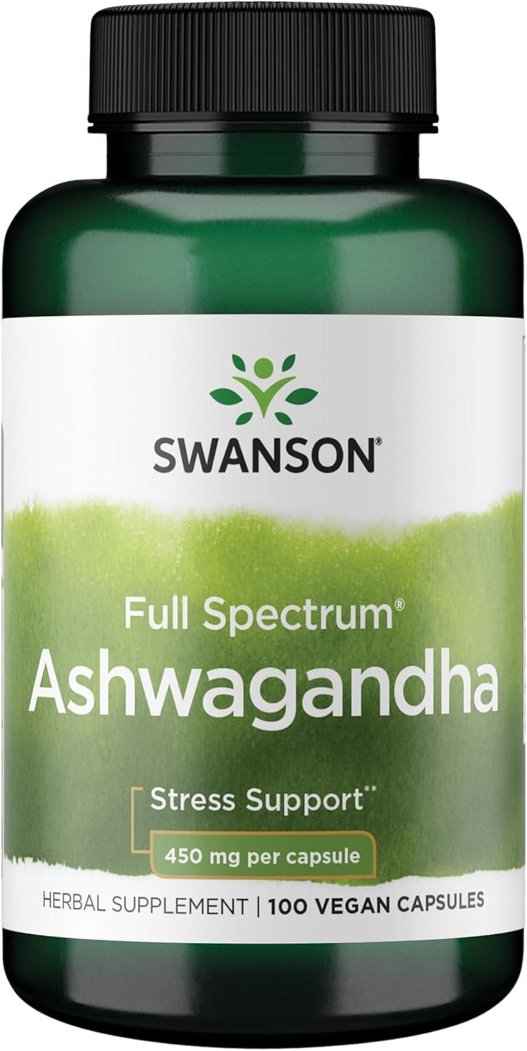 Swanson Ashwagandha 450 mg 100 Tablet-Swanson