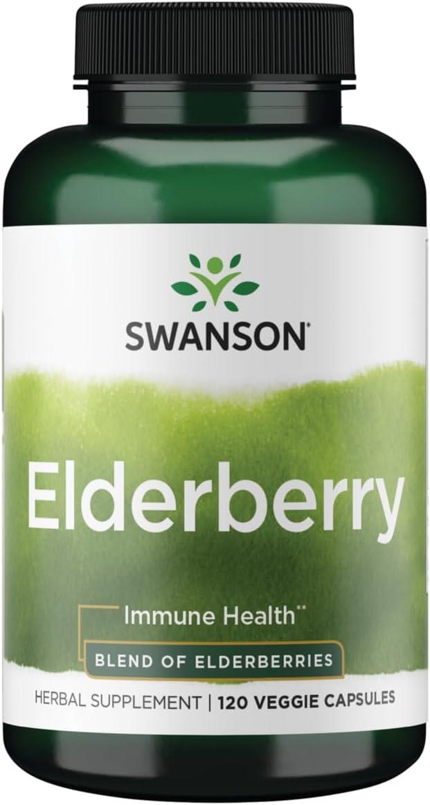Swanson Elderberry 120 Veggies Capsules-Swanson