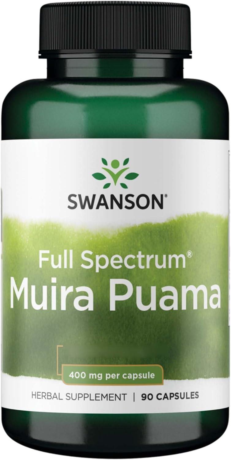 Swanson Full Spectrum Muira Puama 400 mg 90 Kapsül-Swanson