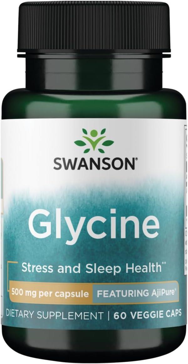 Swanson Glycine 500 Mg 60 Veg Kapsül-Swanson