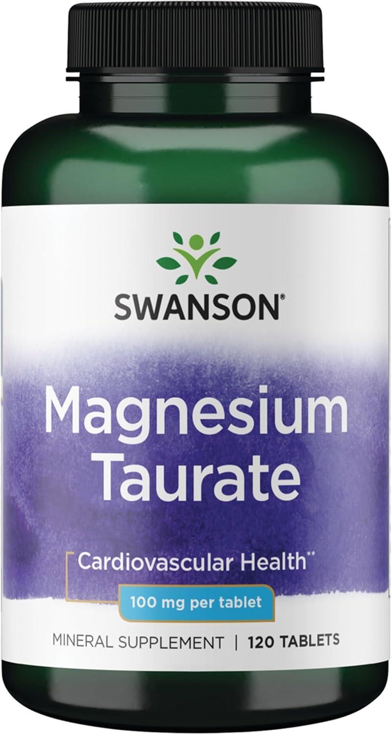 Swanson Magnesium Taurate 100 mg 120 Tablet-Swanson