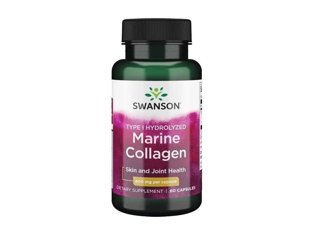 Swanson Marine Collagen Peptides 400 mg 60 Capsules-Swanson