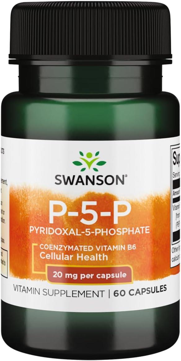 Swanson P-5-P 20 mg 60 Capsules-Swanson