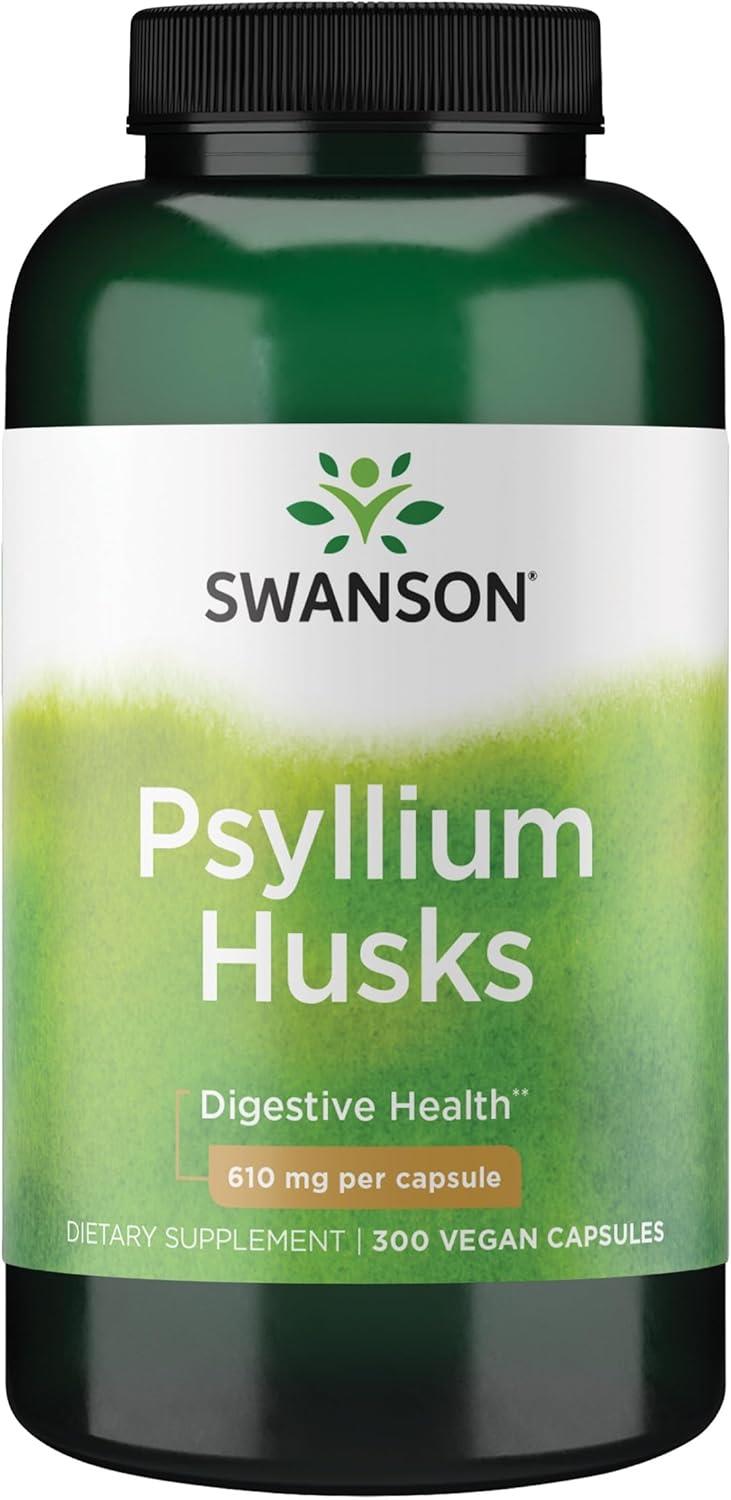Swanson Psyllium Husks 610 mg 300 Kapsül-Swanson