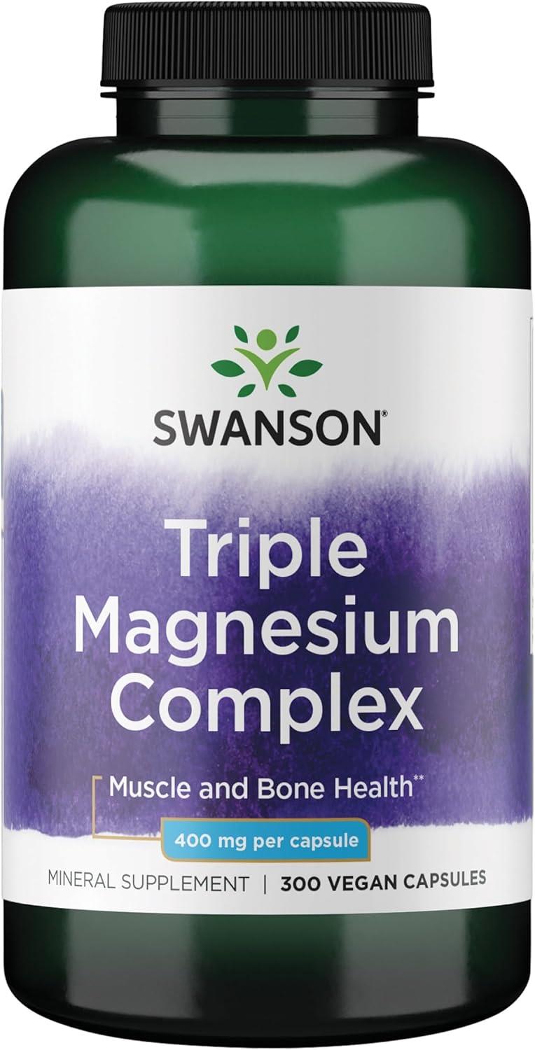 Swanson Triple Magnesium Complex 400 mg 300 Kapsül-Swanson
