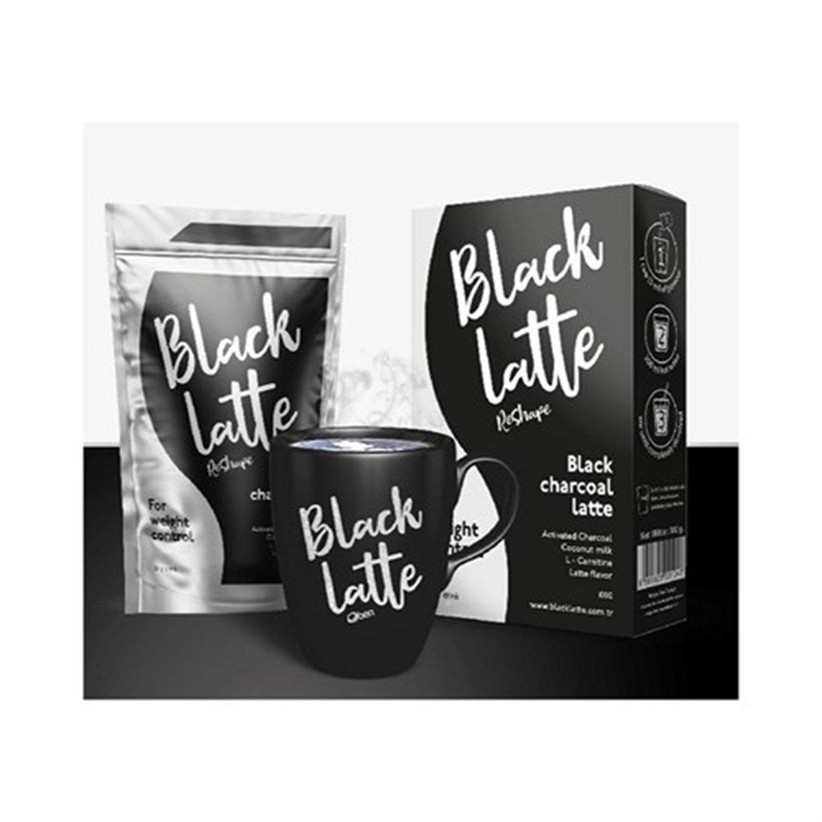 Swiss Bork Black Charcoal Latte 20*5 gr