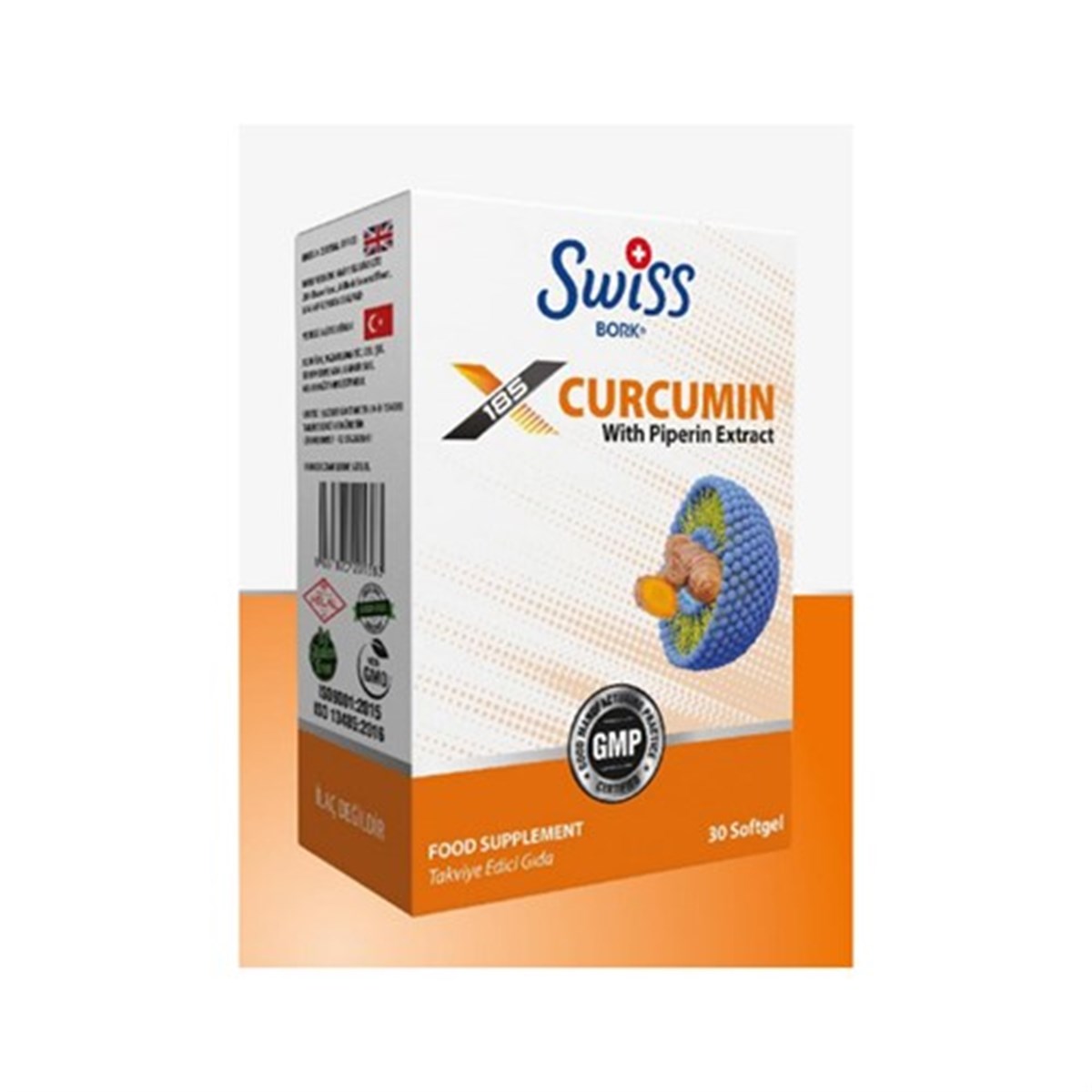 Swiss Bork Curcumin With Piperin 30 Softgel