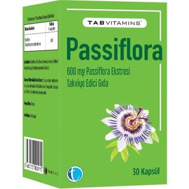 Tabvitamins Passiflora Ekstresi Takviye Edici Gıda 30 Kapsül-TAb ilaç