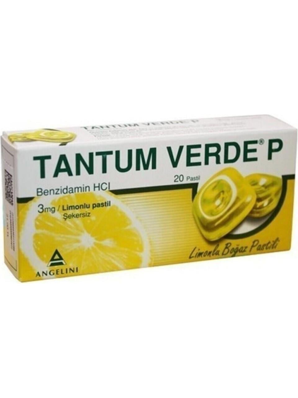 Tantum Verde P Limonlu 20 Pastil-Tantum Verde P