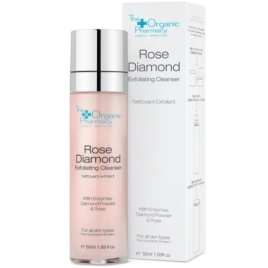 The Organic Pharmacy Rose Diamond Exfoliating Cleanser 50 ml-The Organic Pharmacy