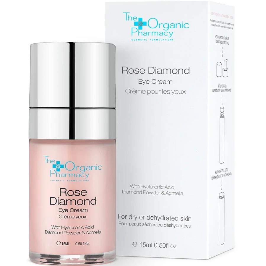 The Organic Pharmacy Rose Diamond Eye Cream 15 ml-The Organic Pharmacy