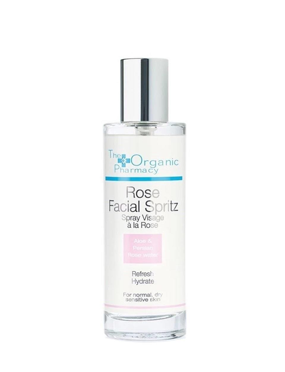 The Organic Pharmacy Rose Facial Spritz Spray 100 ml-The Organic Pharmacy