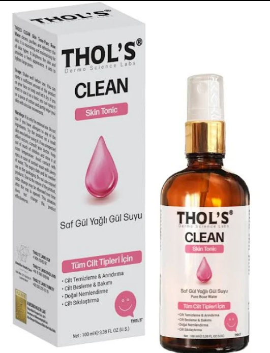 Thol's Clean Skin Tonic TB12 Saf Gül Yağlı Gül Suyu 100 ml-THOL'S