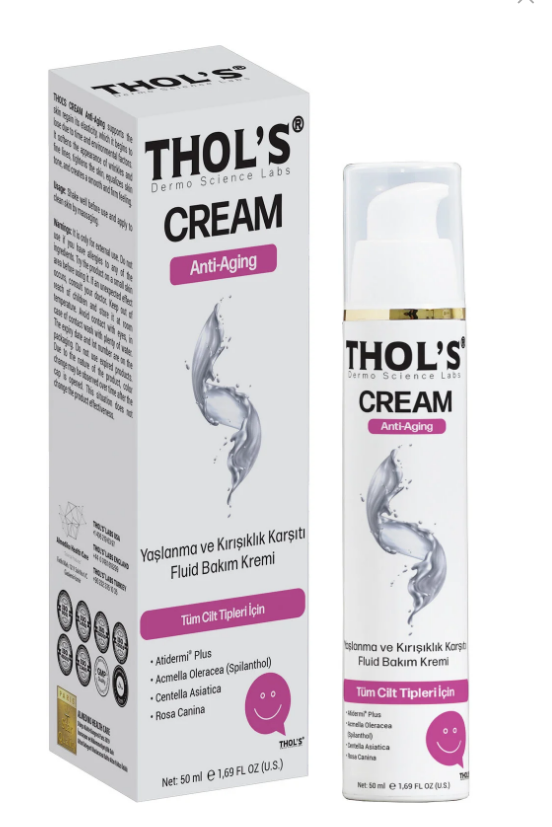 Thol's Cream Anti-Aging TB25 Yaşlanma ve Kırışıklık Karşıtı Fluid Bakım Kremi 50 ml-THOL'S
