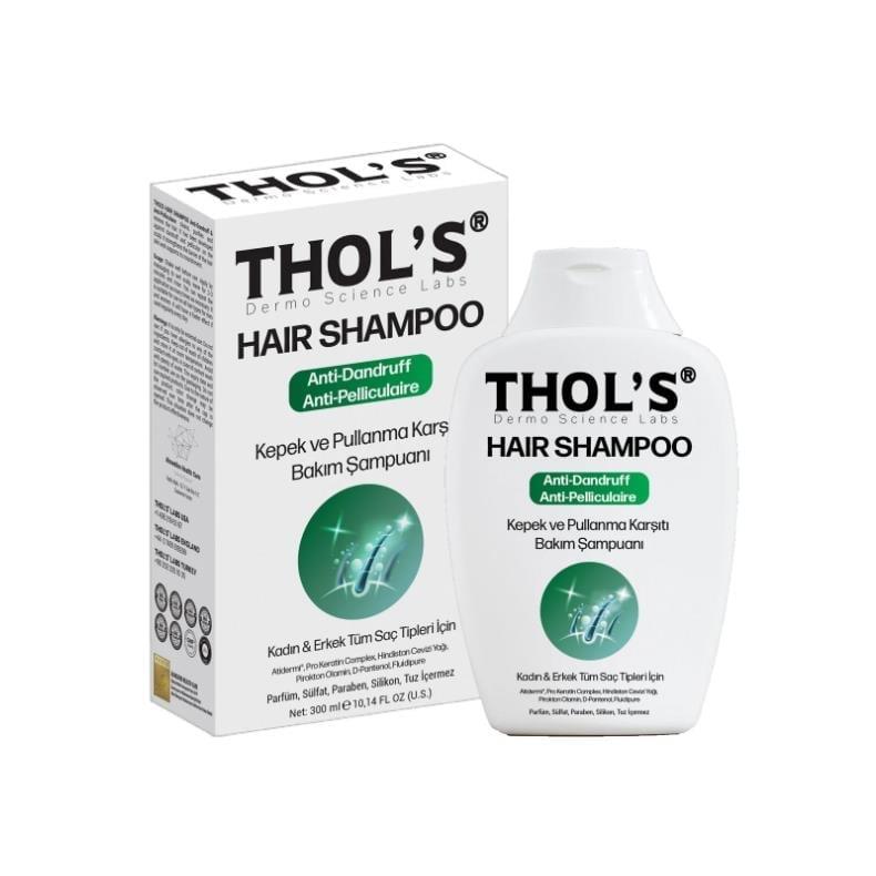 Thol's Hair Shampoo Anti Dandruff & Anti Pelliculaire TB30 Kepek ve Pullanma Karşıtı Şampuan 300 ml-THOL'S