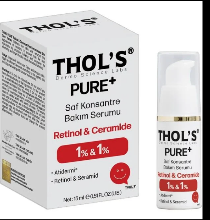 Thol's Pure+ Retinol 1% + Ceramide 1% TB66 Bakım Serumu 15 ml-THOL'S