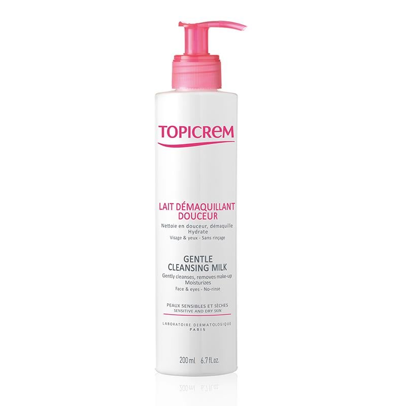 Topicrem Gentle Cleansing Milk Face&Eyes 200Ml-Topicrem