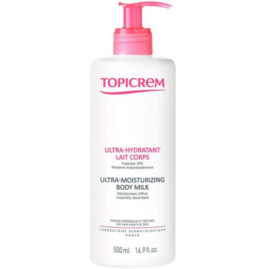 Topicrem Ultra Moisturizing Body Milk 500 Ml-Topicrem