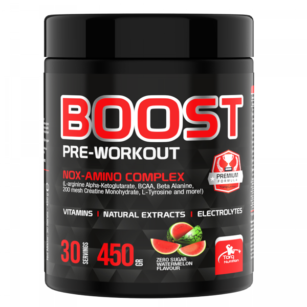 Torq Nutrition Boost Pre-Workout Nox Karpuz Aromalı 450 gr-TORQ NUTRITION