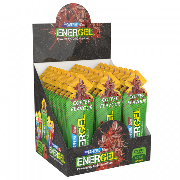Torq Nutrition Energel Caffeine Enerji ve Performans Jeli  40 gr Kahve 24 Adet-TORQ NUTRITION